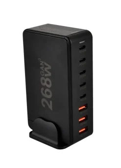 USB Tower 268 W PD - 8 porter (5 x USB-C, 3 x USB-A) | Lyd & Tilbehør Til Mobiltelefoner