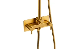 Utedusj messing kald/varm Ø20 cm | Utedusjer|Dusjhoder & -Slanger