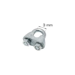 Home it Vaierklemme 3 mm 2 stk. | Kjettinger & Vaiere