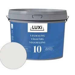 Luxi Veggmaling glans 10 motehvit 9,1 liter - | Veggmaling