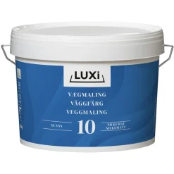 Luxi Veggmaling glans 10 2,5 liter - | Veggmaling
