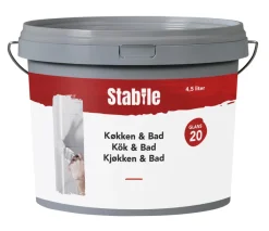 Stabile Veggmaling kjøkken/bad motehvit 5 liter | Veggmaling