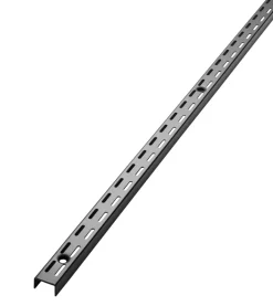 Home it Veggoppheng t/Rack system 198 cm svart | Veggskinner & Hylleknekter