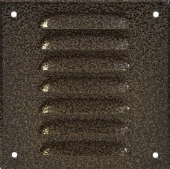 Veggrist med nett 17 x 17 cm – metall | Ventilasjon