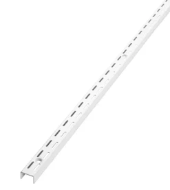 Home it Veggskinne Rack System 198 cm - hvit | Veggskinner & Hylleknekter