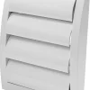 Ventilasjonsrist med vindstopp 19 x 19 cm - hvit | Ventilasjon