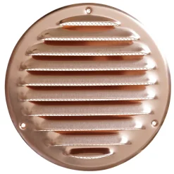 Ventilrist med netting Ø165 mm - metall kobber | Ventilasjon