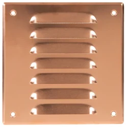 Ventilrist med netting 170 x 170 mm - metall kobber | Ventilasjon