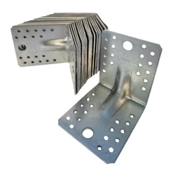Vinkelbeslag med rib 105 × 105 × 90 mm 20-pk. | Bygningsbeslag