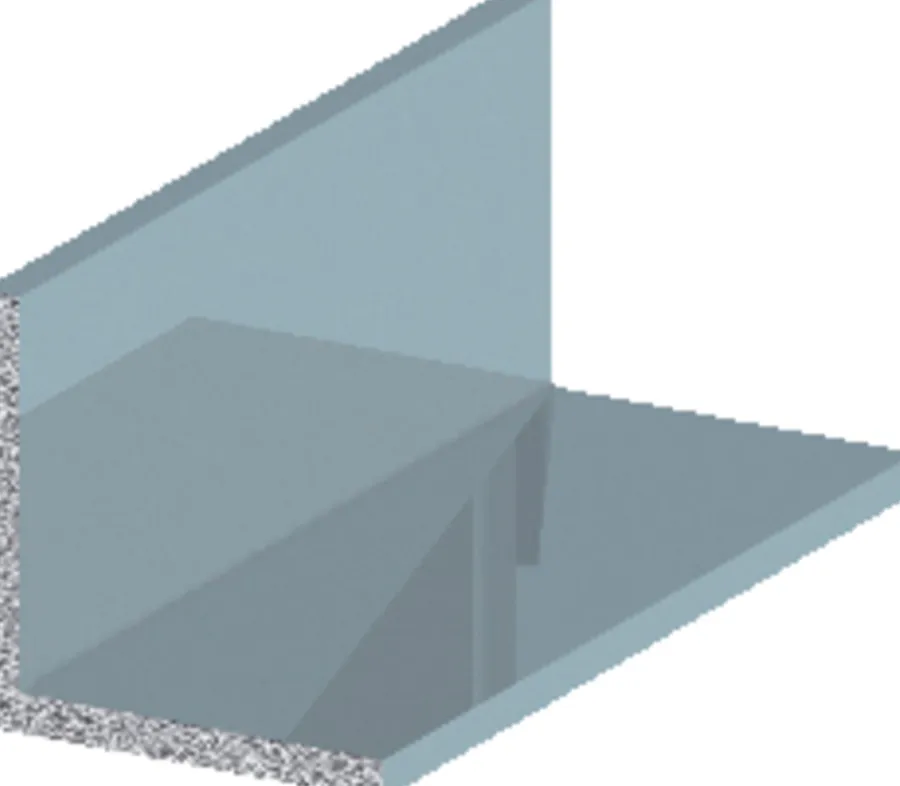 Vinkellist sølv - 15 x 15 mm x 1 meter | Profillister