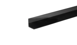 Vinkellist svart pvc - 25 x 25 mm x 2 m | Profillister