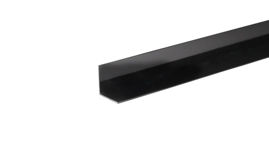 Vinkellist svart pvc - 25 x 25 mm x 2 m | Profillister