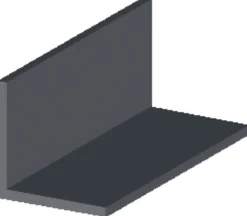 Vinkellist svart pvc - 25 x 25 mm x 2 m | Profillister