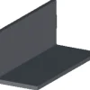 Vinkellist svart pvc - 25 x 25 mm x 1 meter | Profillister