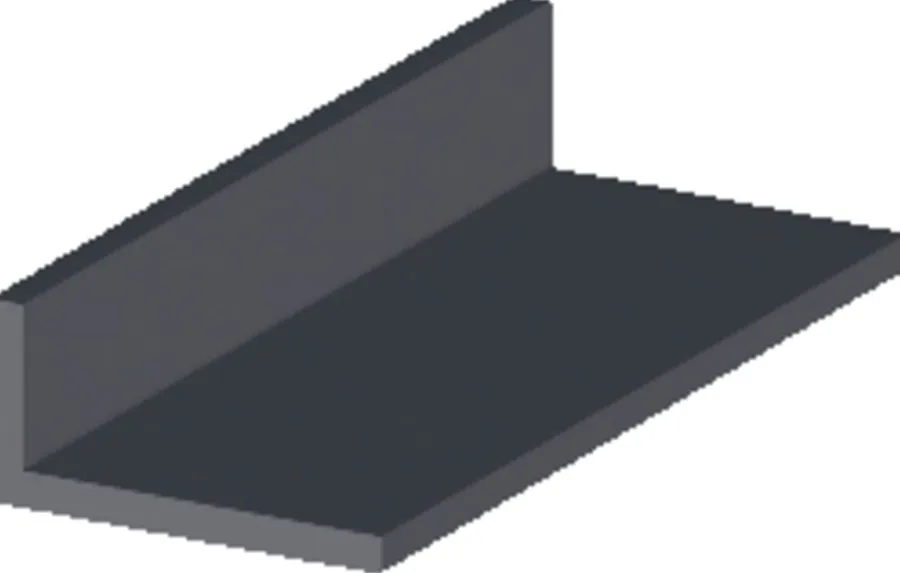 Vinkellist svart pvc - 30 x 20 mm x 2 meter | Profillister