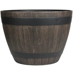 Scan-Pot Whiskytønne i trelook Ø45 x H32 cm | Krukker|Plantebord & Høybed