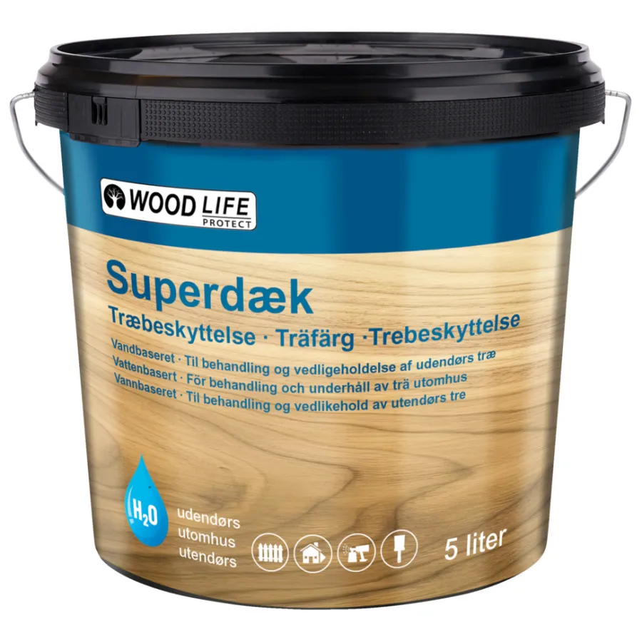 Woodlife Superdekk trebeskyttelse 5 liter | Trebeskyttelse